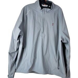 Peter Millar XXL Gray Performance 1/4 Zip Lightweight Windbreaker Harbour Town